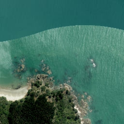 Satellite imagery of Te Kaiahorawaru Point, NZ