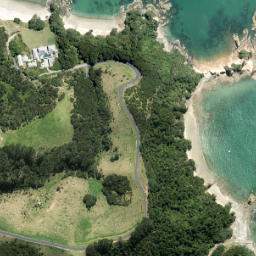 Satellite imagery of Puatiti Point, NZ