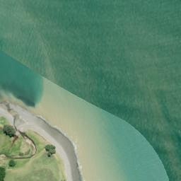Satellite imagery of Waimangu Point, NZ