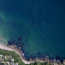 Satellite imagery of Te Huruhuru Point, NZ
