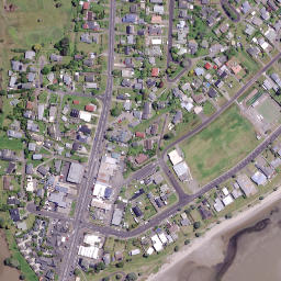 Satellite imagery of Royal Billy Point, NZ