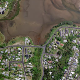 Satellite imagery of Pleasant Point, NZ