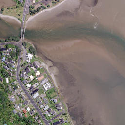 Satellite imagery of Pleasant Point, NZ