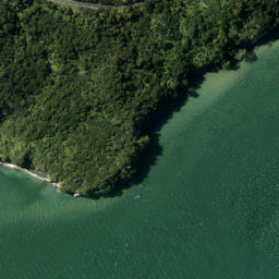 Satellite imagery of Orpheus Point, NZ