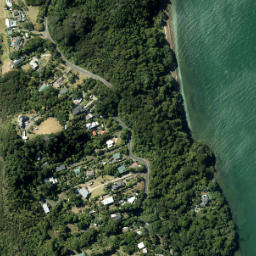 Satellite imagery of Pikaroro Point, NZ