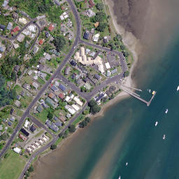 Satellite imagery of Pleasant Point, NZ