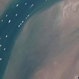 Satellite imagery of Pleasant Point, NZ