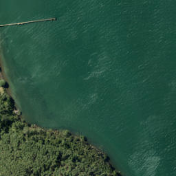 Satellite imagery of Puponga Point, NZ