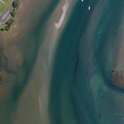Satellite imagery of Pleasant Point, NZ
