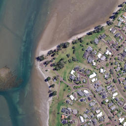 Satellite imagery of Pleasant Point, NZ