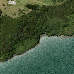 Satellite imagery of Kaiteke Point, NZ