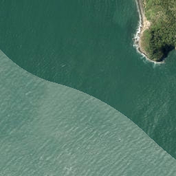 Satellite imagery of Lady Bell Point, NZ