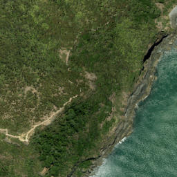 Satellite imagery of Nahana Point, NZ