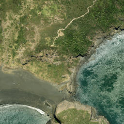 Satellite imagery of Nahana Point, NZ