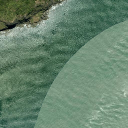 Satellite imagery of Nahana Point, NZ