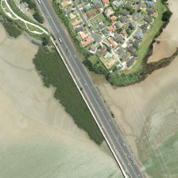 Satellite imagery of Takanini Point, NZ