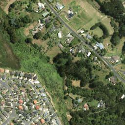 Satellite imagery of Puke Kiwiriki Pa, NZ