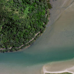 Satellite imagery of Ruahiwihiwi Point, NZ