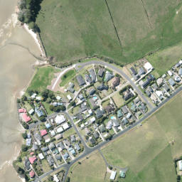 Satellite imagery of Waitete Point, NZ