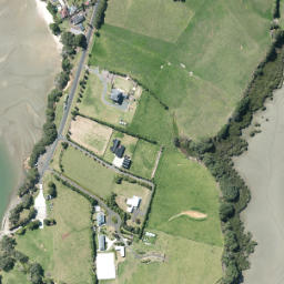 Satellite imagery of Waitete Point, NZ