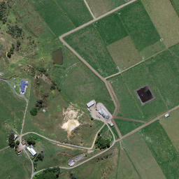Satellite imagery of Miranda Redoubt, NZ