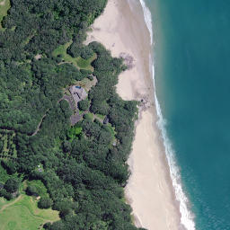 Satellite imagery of Te Ananui Point, NZ