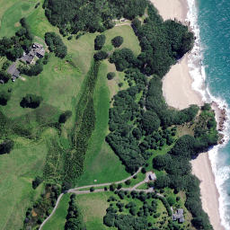 Satellite imagery of Te Ananui Point, NZ