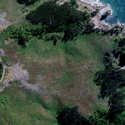 Satellite imagery of Te Puia Point, NZ