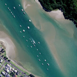 Satellite imagery of Te Puia Point, NZ