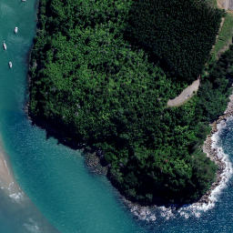 Satellite imagery of Te Puia Point, NZ