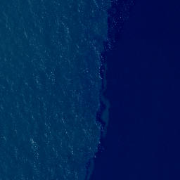 Satellite imagery of Motukaramuramu, NZ