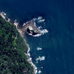 Satellite imagery of Te Karetu Point, NZ