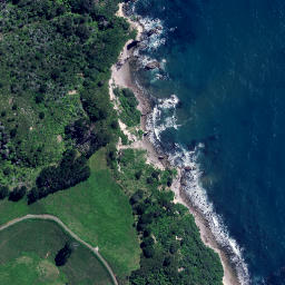 Satellite imagery of Te Karetu Point, NZ
