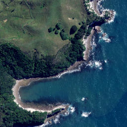 Satellite imagery of Te Papiri Point, NZ