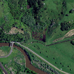 Satellite imagery of Whangamarino Redoubt, NZ