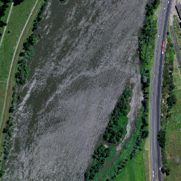 Satellite imagery of Meremere Redoubt, NZ