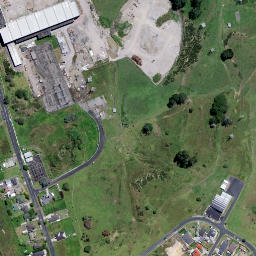 Satellite imagery of Meremere Redoubt, NZ