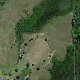 Satellite imagery of Meremere Redoubt, NZ