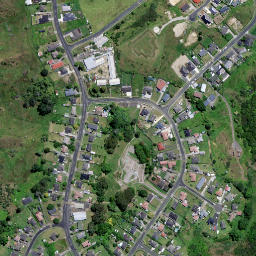 Satellite imagery of Meremere Redoubt, NZ