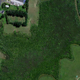 Satellite imagery of Meremere Redoubt, NZ