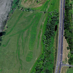 Satellite imagery of Meremere Redoubt, NZ