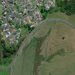 Satellite imagery of Meremere Redoubt, NZ
