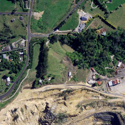 Satellite imagery of Martha Gold Mine, NZ