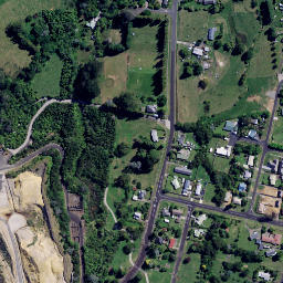 Satellite imagery of Martha Gold Mine, NZ