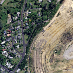 Satellite imagery of Martha Gold Mine, NZ
