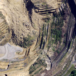 Satellite imagery of Martha Gold Mine, NZ