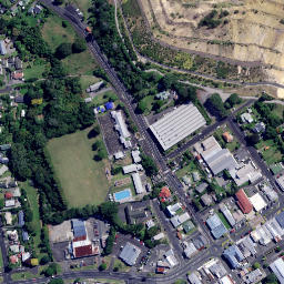 Satellite imagery of Martha Gold Mine, NZ