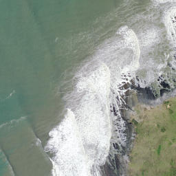 Satellite imagery of Okariha Point, NZ