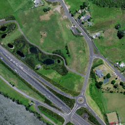 Satellite imagery of Te Wheoro Redoubt, NZ