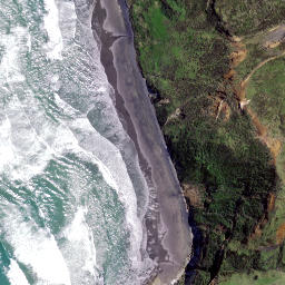 Satellite imagery of Ngatutura Point, NZ